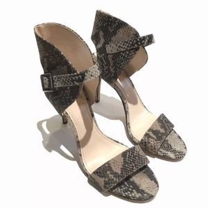 Vince Camuto Tarma Snake-Embossed Leather Sandal